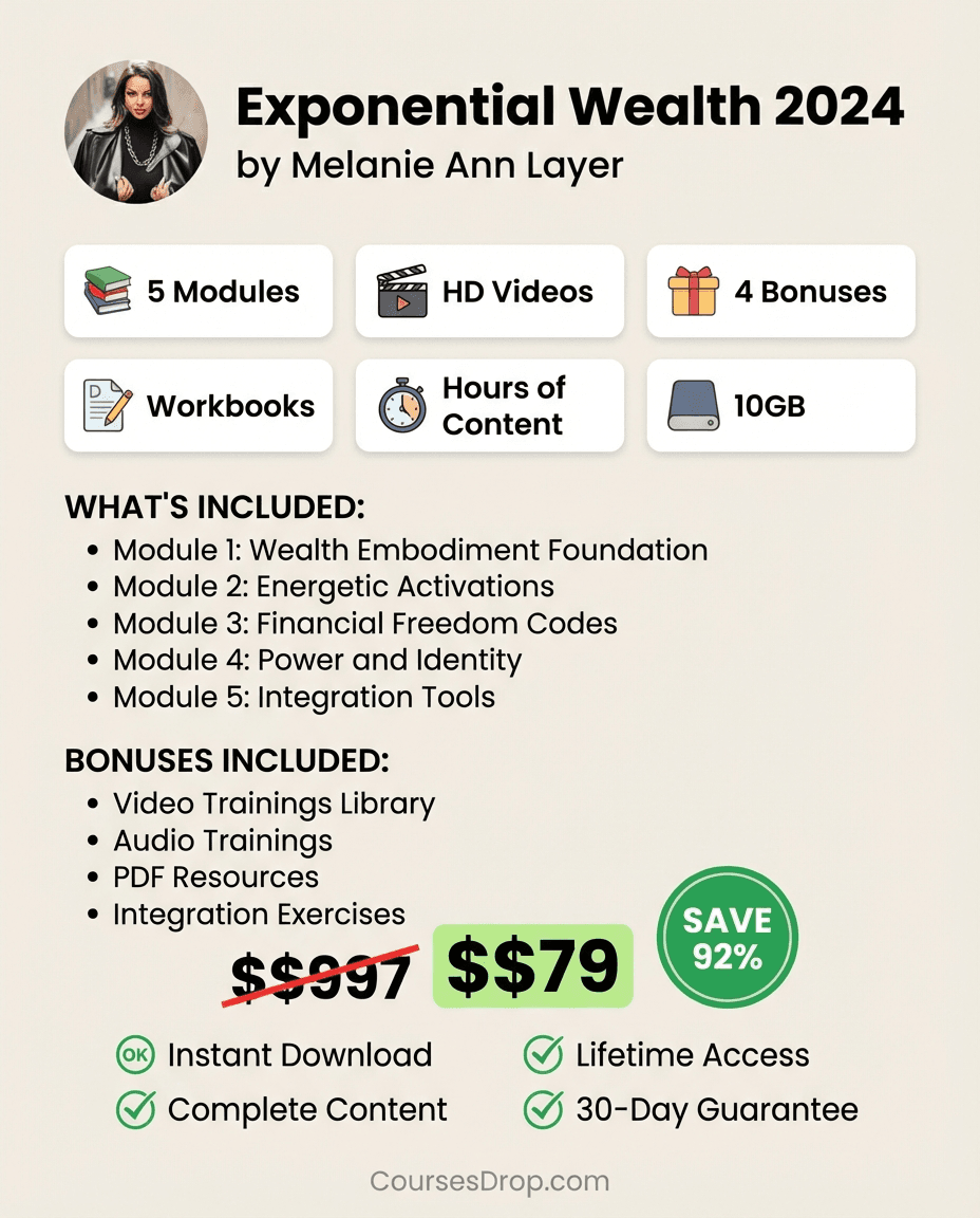 Exponential Wealth 2024 infographic